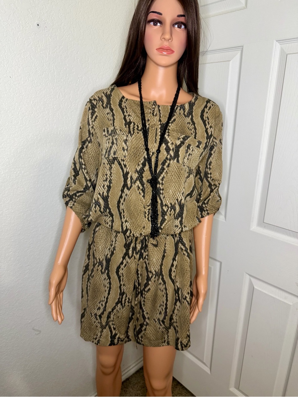 Snake Print Dress